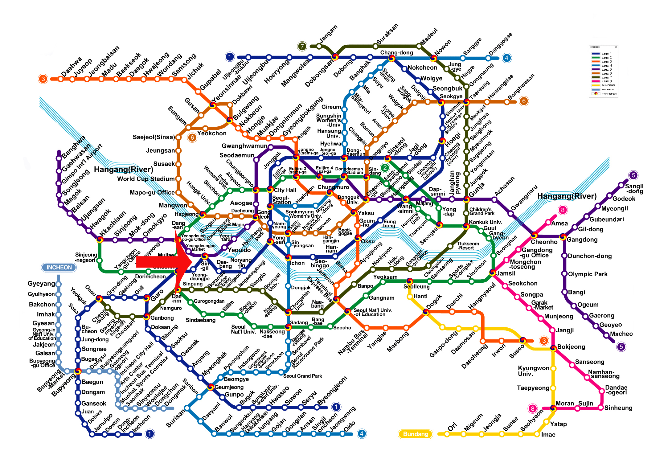 Seoul Subway Map English